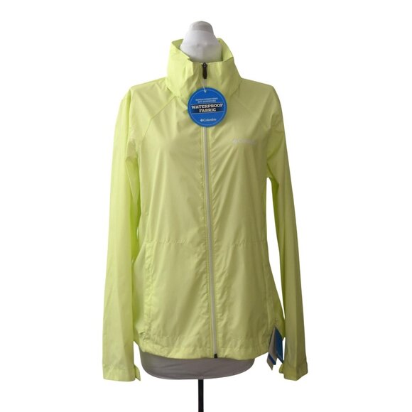 Columbia Switchback II Jacket Womens L Spring Yellow Waterproof Lightweight - Picture 2 of 8